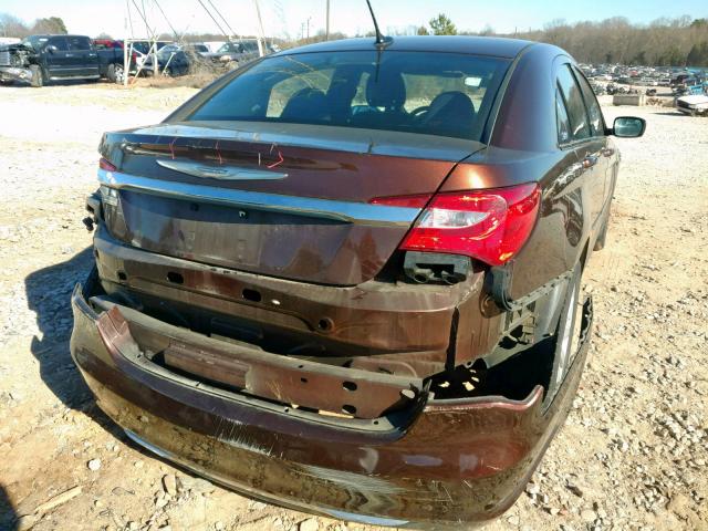 1C3CCBBG1DN659650 - 2013 CHRYSLER 200 TOURIN Бордовый фото 9