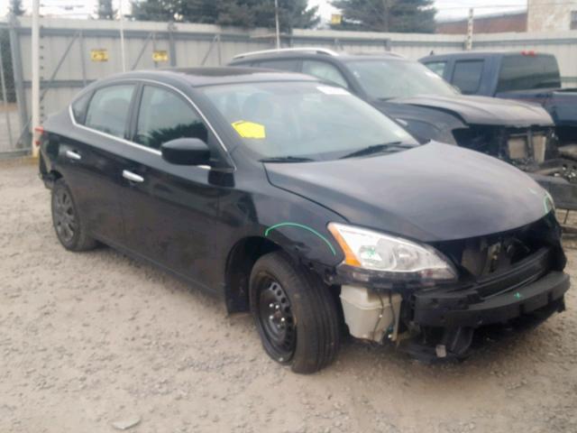 3N1AB7AP0EL667103 - 2014 NISSAN SENTRA S BLACK photo 1