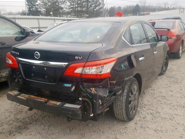 3N1AB7AP0EL667103 - 2014 NISSAN SENTRA S BLACK photo 4