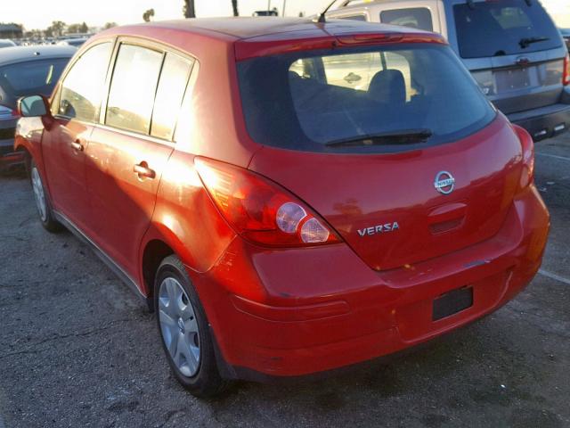 3N1BC1CP7BL498916 - 2011 NISSAN VERSA S RED photo 3