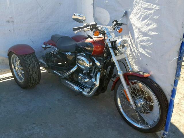 1HD1CT3317K405574 - 2007 HARLEY-DAVIDSON XL1200 C BURGUNDY photo 1