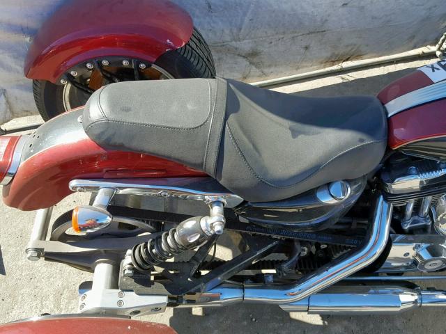 1HD1CT3317K405574 - 2007 HARLEY-DAVIDSON XL1200 C BURGUNDY photo 6