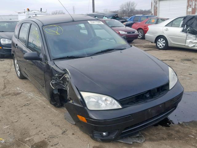 1FAHP37N67W314024 - 2007 FORD FOCUS ZX5 BLACK photo 1