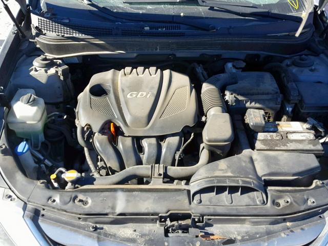 5NPEC4AC0BH126488 - 2011 HYUNDAI SONATA SE GRAY photo 7