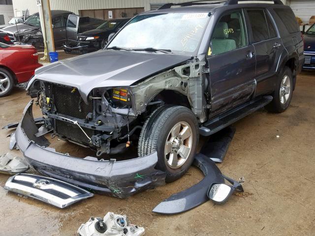 JTEZU14R38K021639 - 2008 TOYOTA 4RUNNER SR GRAY photo 2