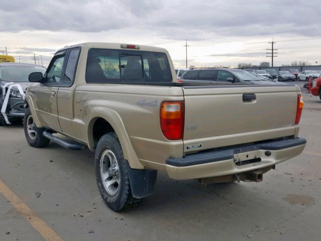 4F4ZR17U72TM22206 - 2002 MAZDA B3000 CAB GOLD photo 3