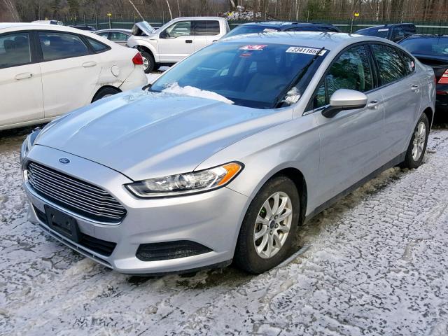 3FA6P0G73FR272503 - 2015 FORD FUSION S SILVER photo 2