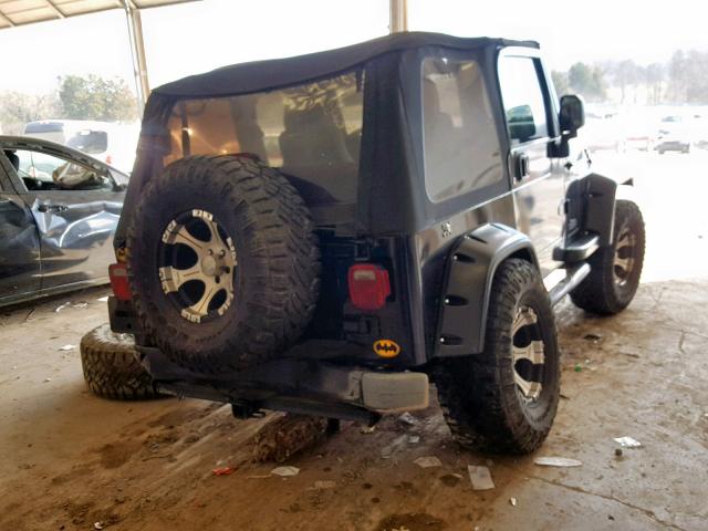 1J4FA39S14P718810 - 2004 JEEP WRANGLER X BLACK photo 4