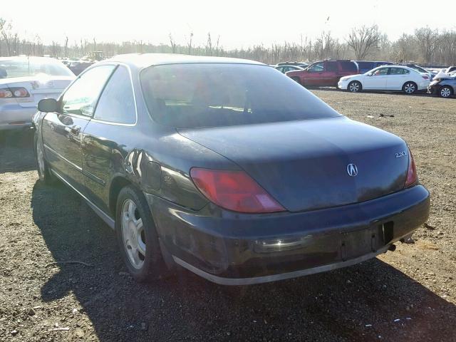 19UYA1153VL019469 - 1997 ACURA 2.2CL BLACK photo 3