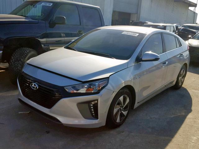 KMHC75LC1HU024092 - 2017 HYUNDAI IONIQ SEL SILVER photo 2