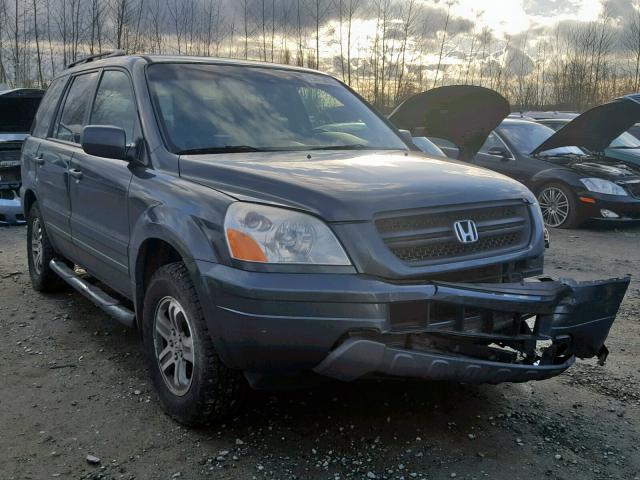 2HKYF18555H572523 - 2005 HONDA PILOT EXL GRAY photo 1