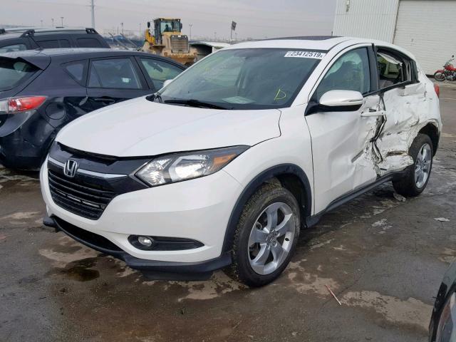 3CZRU6H58GM720663 - 2016 HONDA HR-V EX WHITE photo 2