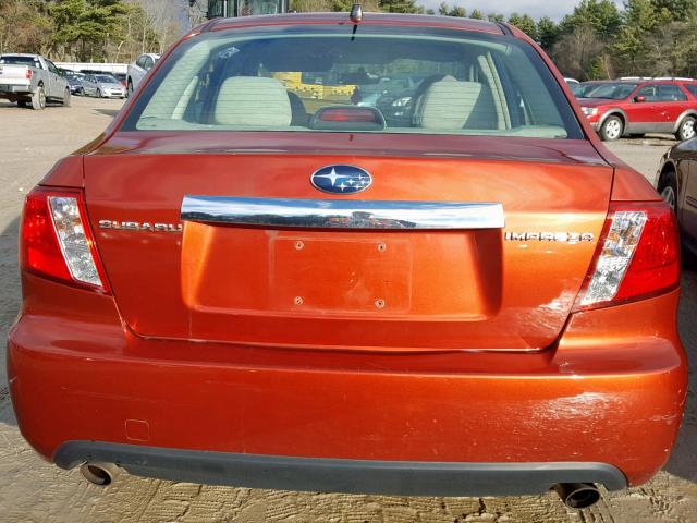 JF1GE61629H517911 - 2009 SUBARU IMPREZA 2. Қызғылт сары фото 9