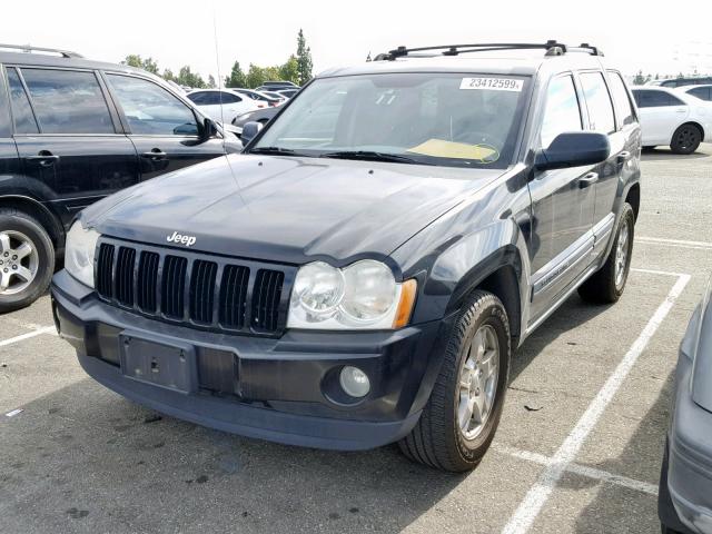 1J4HS48N55C726571 - 2005 JEEP GRAND CHER BLACK photo 2