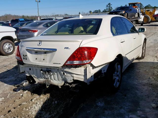 JH4KB16595C020778 - 2005 ACURA RL WHITE photo 4