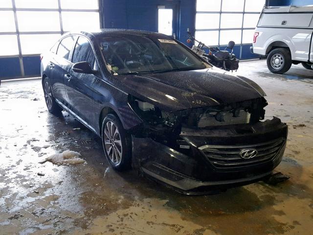 5NPE34AF5GH375743 - 2016 HYUNDAI SONATA SPO BLACK photo 1