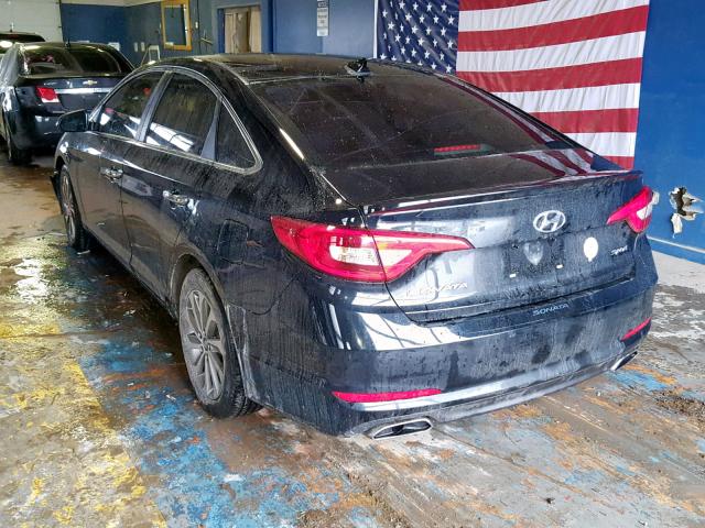 5NPE34AF5GH375743 - 2016 HYUNDAI SONATA SPO BLACK photo 3