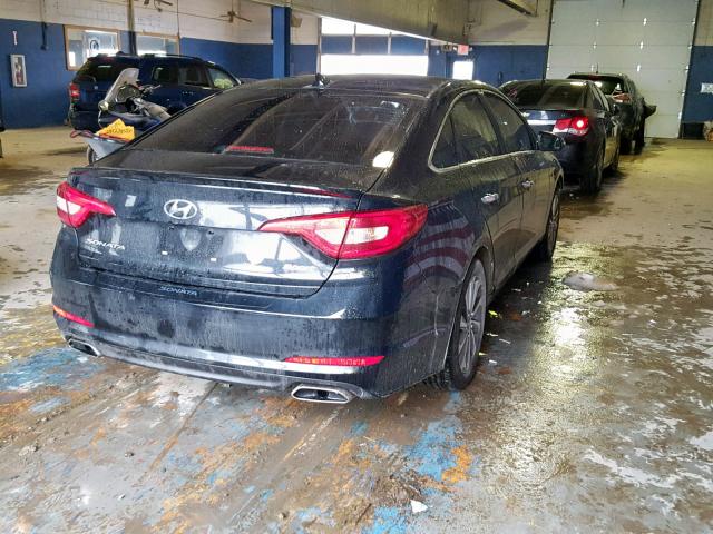 5NPE34AF5GH375743 - 2016 HYUNDAI SONATA SPO BLACK photo 4