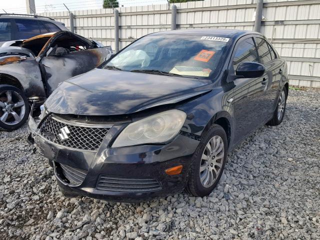 JS2RE9A3XA6100620 - 2010 SUZUKI KIZASHI SE BLACK photo 2