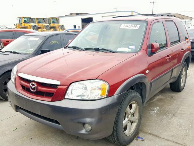 4F2YZ04196KM32434 - 2006 MAZDA TRIBUTE S BURGUNDY photo 2