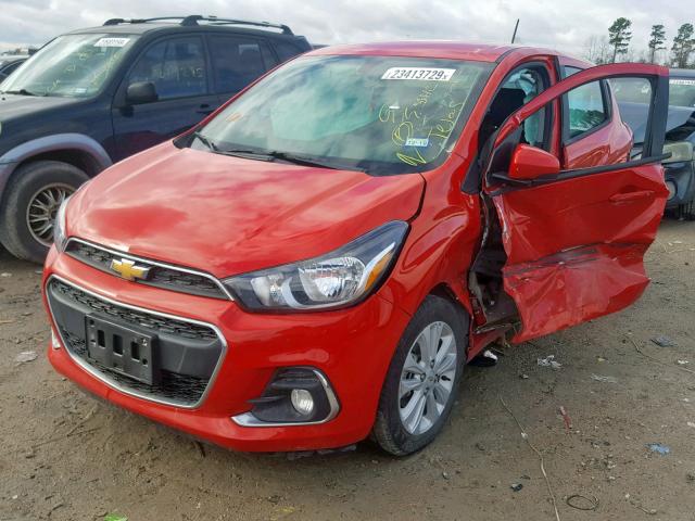 KL8CD6SA3JC420306 - 2018 CHEVROLET SPARK 1LT RED photo 2