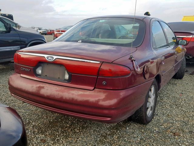 1FAFP6631XK146454 - 1999 FORD CONTOUR SE RED photo 4