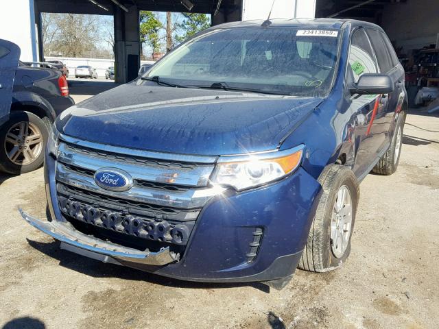 2FMDK3GC3CBA42108 - 2012 FORD EDGE SE BLUE photo 2