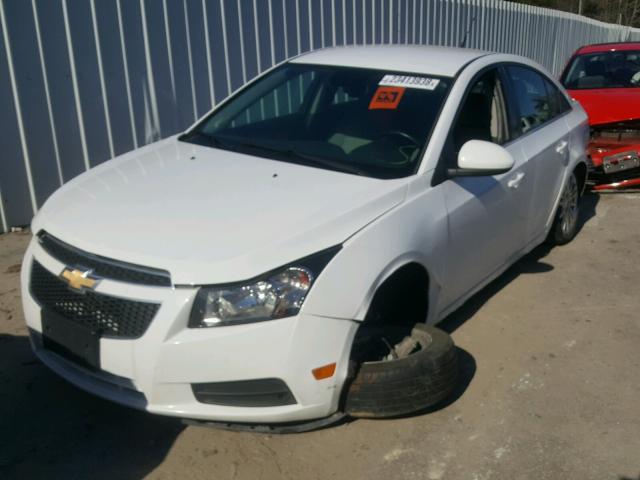 1G1PH5SBXE7452953 - 2014 CHEVROLET CRUZE ECO WHITE photo 2