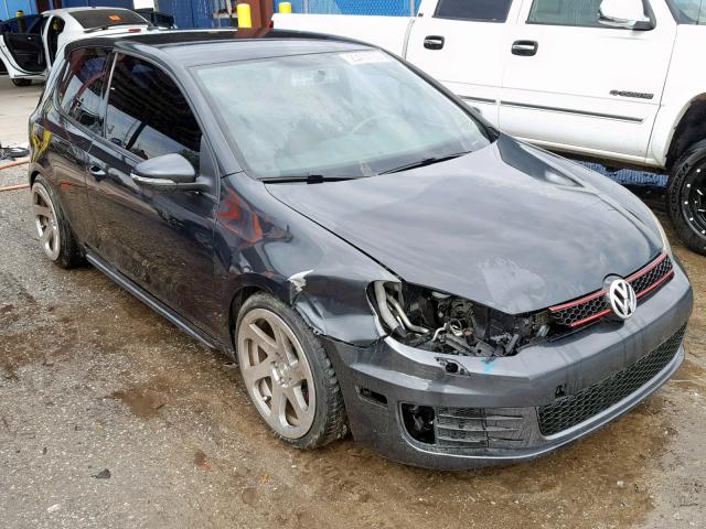 WVWFV7AJ8AW407669 - 2010 VOLKSWAGEN GTI GRAY photo 1