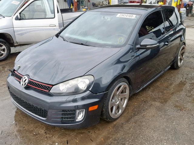 WVWFV7AJ8AW407669 - 2010 VOLKSWAGEN GTI GRAY photo 2