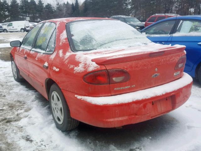 1G1JF52T8Y7106229 - 2000 CHEVROLET CAVALIER L RED photo 3