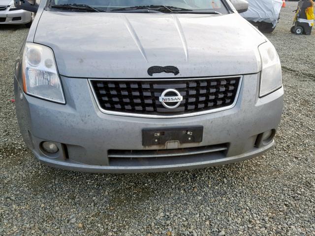 3N1AB61E28L758760 - 2008 NISSAN SENTRA 2.0 GRAY photo 9