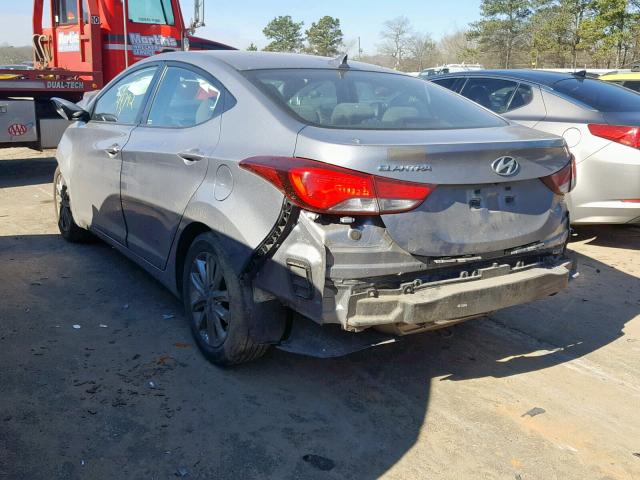 KMHDH4AE7EU117565 - 2014 HYUNDAI ELANTRA SE 银色 照片 3