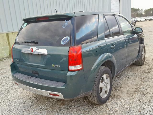 5GZCZ33Z77S873644 - 2007 SATURN VUE HYBRID GREEN photo 4