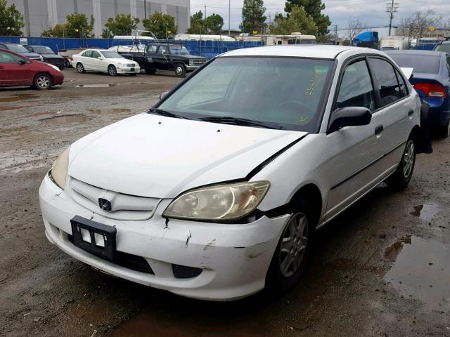 2HGES16334H628368 - 2004 HONDA CIVIC DX V WHITE photo 2