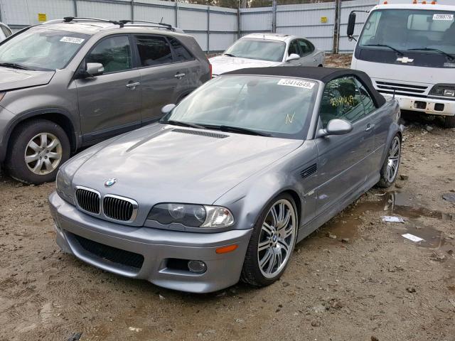 WBSBR93424PK07982 - 2004 BMW M3 SILVER photo 2