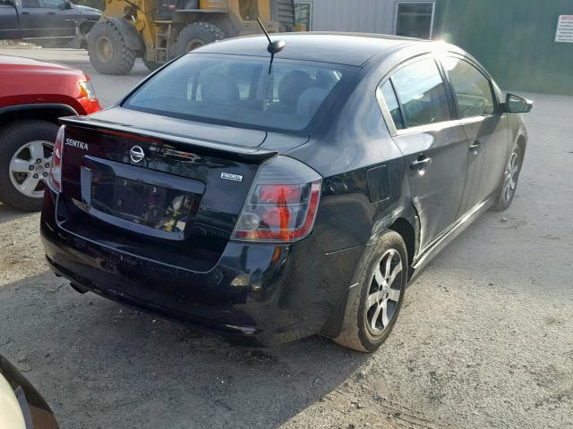 3N1AB6AP7CL658891 - 2012 NISSAN SENTRA 2.0 BLACK photo 4