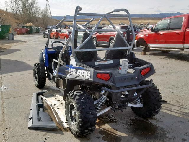 4XAXY76A7BB413273 - 2011 POLARIS RANGER RZR BLUE photo 3