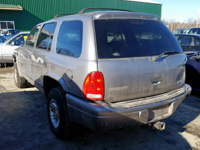 1B4HS28Z2XF622034 - 1999 DODGE DURANGO GRAY photo 3