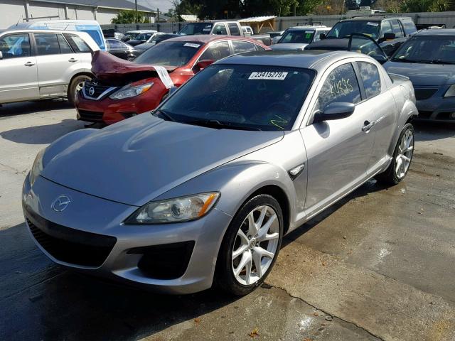 JM1FE1C49A0404299 - 2010 MAZDA RX8 SILVER photo 2