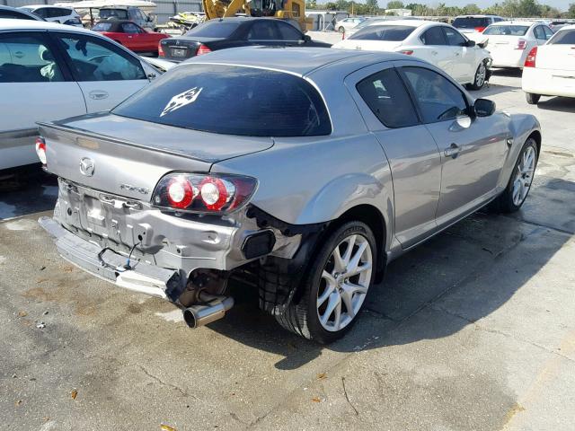 JM1FE1C49A0404299 - 2010 MAZDA RX8 SILVER photo 4