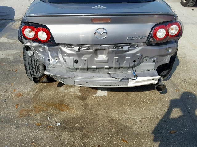 JM1FE1C49A0404299 - 2010 MAZDA RX8 SILVER photo 9