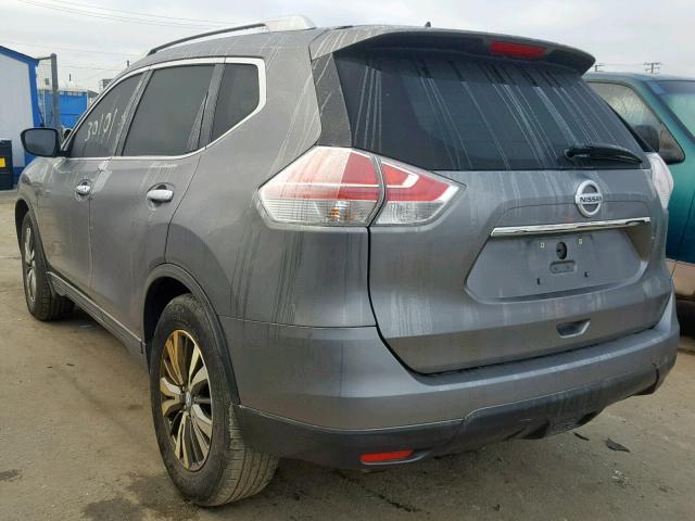 KNMAT2MT6GP595319 - 2016 NISSAN ROGUE S GRAY photo 3