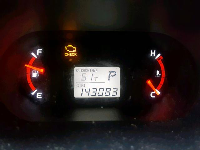 2T1GE40E99C003467 - 2009 TOYOTA COROLLA MA ORANGE photo 8