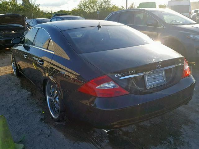 WDDDJ75X96A050725 - 2006 MERCEDES-BENZ CLS 500C BLACK photo 3