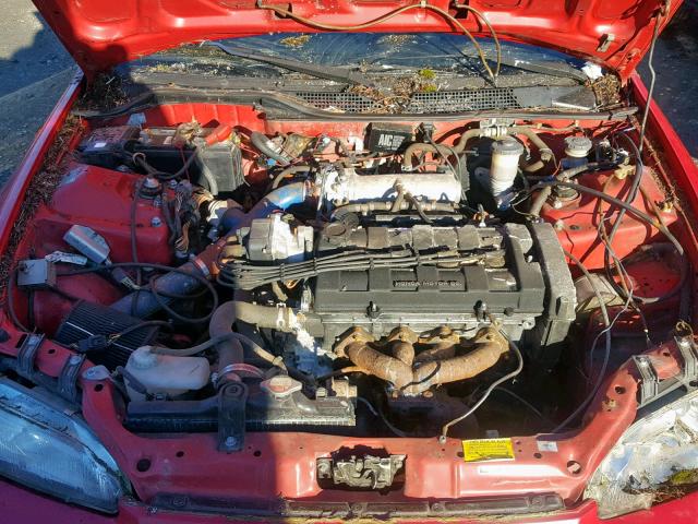 2HGEH2354RH510735 - 1994 HONDA CIVIC CX RED photo 7