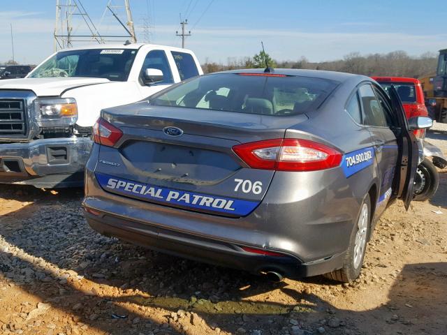 3FA6P0G75DR128528 - 2013 FORD FUSION S SILVER photo 4