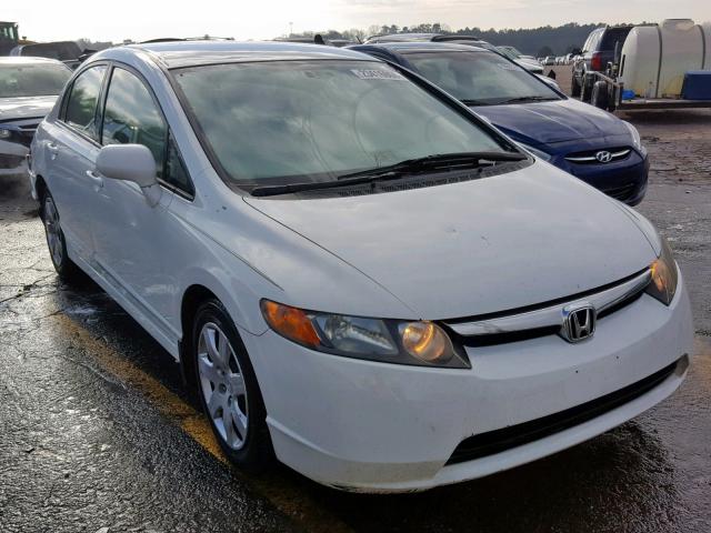 1HGFA16507L042209 - 2007 HONDA CIVIC LX WHITE photo 1