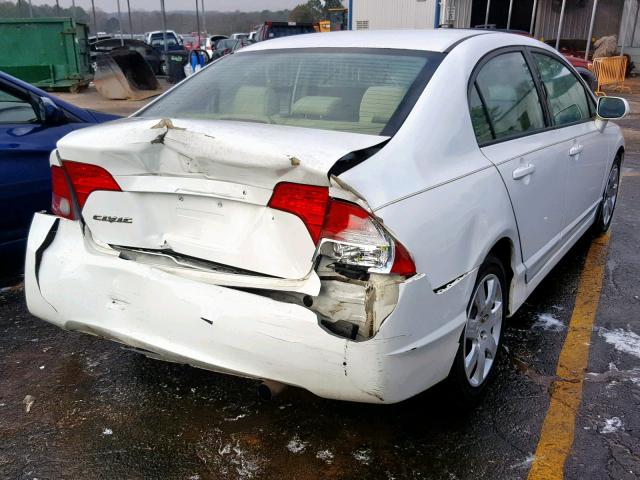 1HGFA16507L042209 - 2007 HONDA CIVIC LX WHITE photo 4