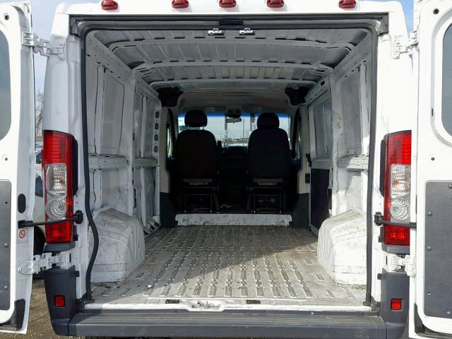 3C6TRVAG8HE516984 - 2017 RAM PROMASTER WHITE photo 9
